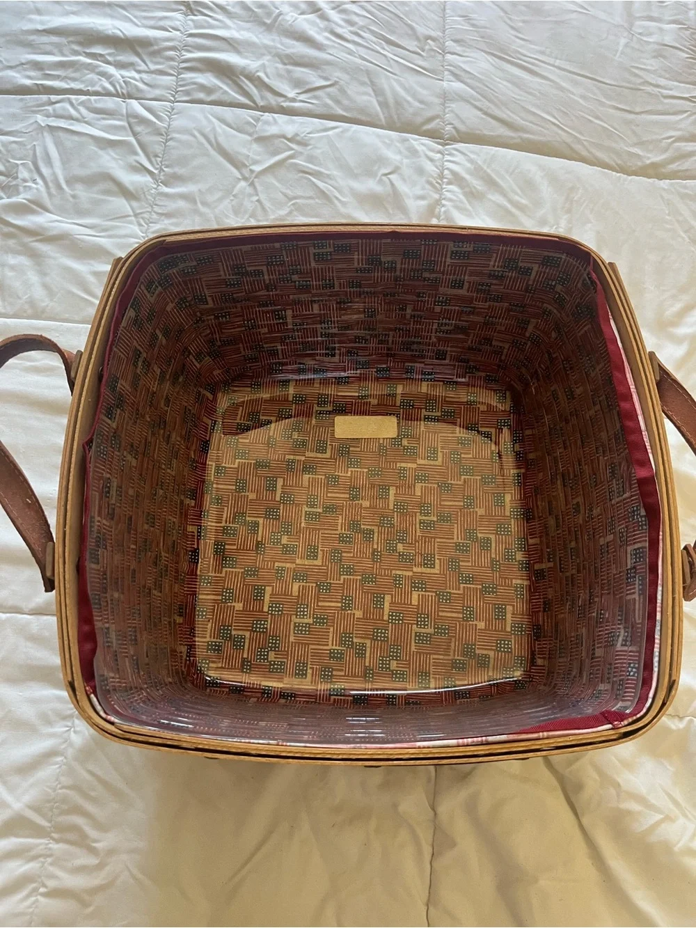 Longaberger Large Stars & Stripes Basket from the 2003 Proudly American Series.